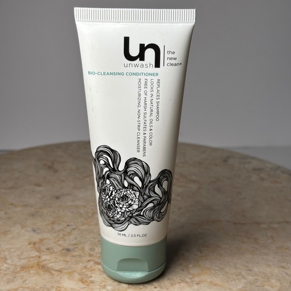 Unwash Bio-Cleansing Conditioner 2.5oz White Sulfate Free Co-Wash Travel Size